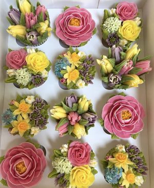 1st Day of Spring Floral Cupcake Class 3/20